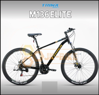 Trinx mountain bike, model M136E, aluminum frame, 21 speeds, 27.5 inch wheels, size 17, shock lockab