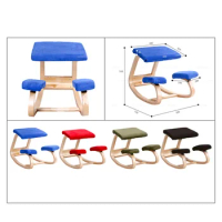 Improved Sitting Posture,Ergonomic Kneeling Chair, Wooden Rocking Chair,Ideal for Home and Office Use