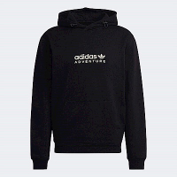 Adidas Adv Hoody [HK5002] 男 連帽上衣 長袖 帽T 運動 休閒 袋鼠口袋 三葉草 棉 黑