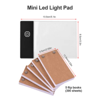 A3 Light Box Drawing Light Pad Tracing Light Box with Stand
