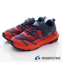 ★日本月星Moonstar機能童鞋-競速系列2E穩定款10075紅/藍(中大童段)