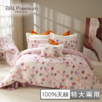 【BBL Premium】100%天絲印花兩用被床包組-可麗露-東方美人(特大)