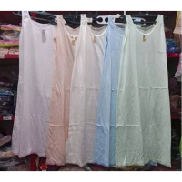 Androk panjang daleman wanita gamis size XL 3L Polos Katun lembut