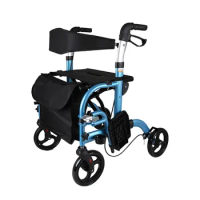 Yoob Wholesale Aluminum Health Care Product European Style Walker Adult Rollator Walker With Seat wheelchair for Old People