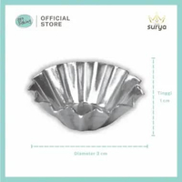 SURYA Cetakan Nastar | Cetakan Sus Kecil | Cetakan Kue Kering Alluminium (12pcs) 20401002
