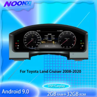 12,3 " Android 10.0 LCD Speedometer Car Digital Dashboard Display For Toyota Land Cruiser 2008 2009-2020 Vellfire IPS Car Radio