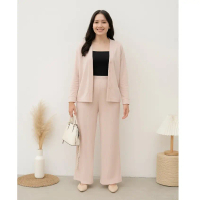 Dailyofprincess Karin Cardigan Set Kulot Jumbo Baju Setelan Wanita