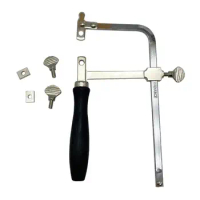 Professional adjustable saw bow wooden handle jewelry U-shaped top cover jig saw frame hand tool jeweler saw frame