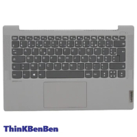 FR French Silver Keyboard Upper Case Palmrest Shell Cover For Lenovo Ideapad 5 14 14IIL05 14ARE05 14ALC05 14ITL05 5CB0Y88986