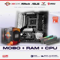 #   PCU LEGACY #   AMD RYZEN CPU MOBO RAM COMBO SET / RYZEN 5 5500 5600 5600X / RYZEN 7 5700X 5700X3