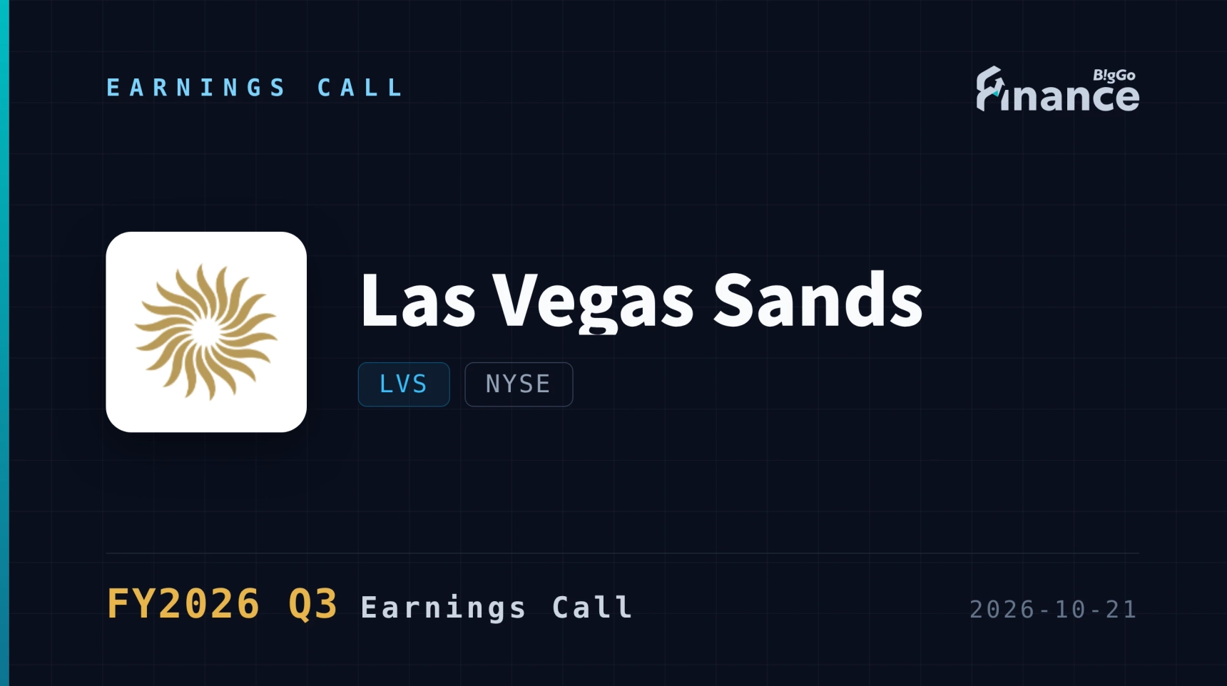 [Las Vegas Sands Q3 2026 Earnings Call] High-End Gamblers Stay Home: LVS Tops Singapore Estimates at $590M EBITDA, But CEO Calls Quarter 'Aberrational' as Whale