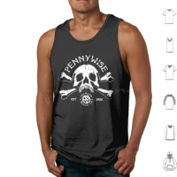 Pennywise Logo Tank Tops Print Cotton Pennywise Pennywise Band Pennywise Album Pennywise Trending Pe