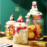 KADO NATAL HAMPER NATAL HADIAH CHRISTMAS Toples Kaca Nuansa Natal Toples Natal Hampers Natal Christm