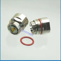 7/16 DIN female jack center clamp 7/8" cable RF coaxial connector gold pin