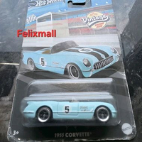 Hot Wheels Vintage Racing Club 1955 Corvette Light Blue #5 - Card Kerut / Loose Candidate