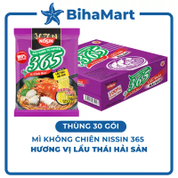[THÙNG 30 GÓI]  - NISSIN - Mì Không Chiên 365 hương vị Lẩu Thái Hải Sản - Mì không chiên 365/ Mì gói