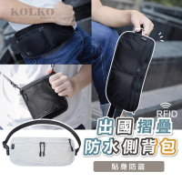【Clook 鹿客家居】RFID隨身防盜三用防搶包(防掃描 旅行貼身腰包 掛頸包 側背包 護照包 證件夾)