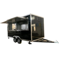 OEM Mobile Street Food Trailer Fast Hot Dog Truck with Kitchen Cooking Equipment Customized Ice Cream Vending Van to USA