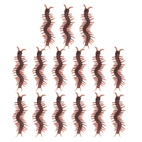 15pcs Fake Centipede Toy Simulation Insects Toy Halloween Prank Toy Tricky Props