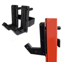A Pair Upgrade J-hooks Barbell Holder For Power Rack J-hook For 75x75 60x60 50x50mm Squat Racks With 25mm Hole Rack Accessories