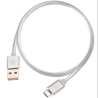 【最高現折268】SilverStone 銀欣 CPU04 銀色 USB轉Type-C 1.8m 傳輸線