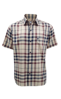 เสื้อเชิ้ตผู้ชาย คอปก แขนสั้น BAC1103S4BE - สีเบจ