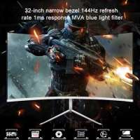 4K resolution 144hz curved gaming monitor 32 inch no border full view angle 2560*1440 monitor gaming