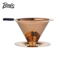Bincoo Coffee Dripper Engine Style Coffee Drip Filter Cup Permanent Pour Over Coffee Maker Separate Stand