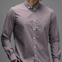 PREPP STUDIO GINGHAM LONG SLEEVE SHIRT