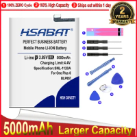 HSABAT 0 Cycle 5000mAh BLP657 Battery for OnePlus 6 OnePlus Six 1+ One Plus 6 High Quality Mobile Phone Replacement Accumulator