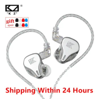 KZ DQ6 3DD In Ear Earphones HiFi Music Sports Headset With 2PIN Replaceable Silver-plated Cable KZ EDX ASX ZAX ZSX AS16 C12 V90S