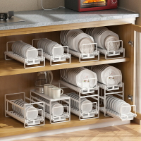 廚房收納架放碗碟瀝水架碗櫃碳鋼家用碗盤洗碗槽碗碟架廚房置物架