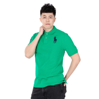 Polo Ralph Lauren 經典刺繡大馬短袖Polo衫(男青年)-綠色