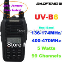 2015 NEW ham radio Baofeng UV-B6 Dual Band walkie talkie VHF136-174MHz&amp;UHF400-470MHz 5W Baofeng B6 portable radio