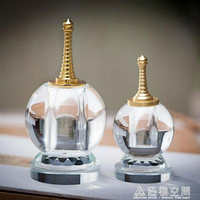 熱銷推薦-透明色台灣舍利塔大小號水晶塔可裝藏放舍利子供佛佛教用品-青木鋪子