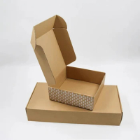Wholesale Custom Clothing Fold Kraft Paper Box Packaging Biodegradable Shipping Box Shipper Corrugated Box