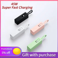 new 6000mAh Portable Power Bank 45W Super Fast Charging External Spare Battery Mini PowerBank For iPhone 14 13 12 Samsung Xiaomi