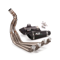 For HONDA CBR650\F CB650F\R 2014-2022 Motorcycle Exhaust system Front Link Pipe section Removable DB Killer Slip-on muffler 51MM