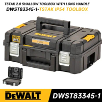 DEWALT TSTAK II Storage Box Tote Toll Long Handle Storage Case Plastic Tool Box For DCF892 DCF894 DCG405 DWST83345-1 DWST17807