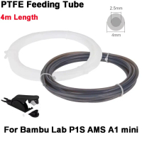 Stellar Stationery Aksesori Pencetak 3D Teflon PTFE Tiub Pengisian Dakwat Pencetak 3D 4x2.5mm dengan