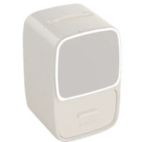 Magic LED mirror Fridge 4.5 Liter Portable mini Cooler Personal Refrigerator for Skin Care Cosmetic make-up
