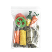 {DLGIFJIE} Pet Rabbit Guinea Pig Dragon Cat Fun Toy Hamster Rabbit Rabbit Tooth Grinding Set Pet Too