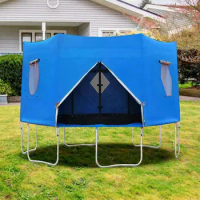Trampoline Sun Shade For 6-Pole 8 / 10 Feet Trampoline Canopy Waterproof Sun And Rainproof Protection Cover Trampoline Accessory