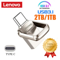 Lenovo U Disk 2TB 1TB 256GB 128G 512GB USB 3.1 Type-C Interface Mobile Phone Computer Mutual Transmission Portable USB Memory