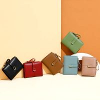 TAOMICMIC Dompet Wanita Dompet Lipat Pendek Y9085 Bahan Kulit PU Leather Premium Kartu Uang