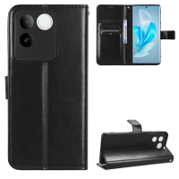 Dompet kulit mewah untuk Vivo S17E V2285A Sarung, dompet magnet tertutup automatik, penutup penuh un