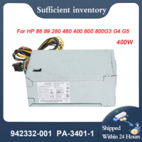 New Power Supply 400W PA-3401-1 PA-3401-1HA 942332-001 PCG007 For HP 86 89 280 480 400 600 800G3 G4 G5