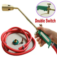 Hose Propane Weed Burner Torch Weed Killer Gas Piezo Fire Lighter Tube 2 Switch