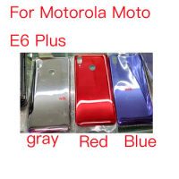 10pcs For Motorola Moto E6 Plus E6plus Back Battery Cover Housing Rear Back Cover Housing Case Repair Parts