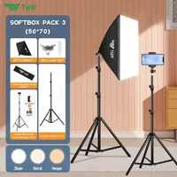 Original TNW Softbox Lighting Lampu Softbox Lighting Studio Lampu Studio Fotografi Lampu Foto150w un